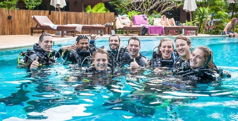 social PADI IDC Course at Sairee Cottage Diving